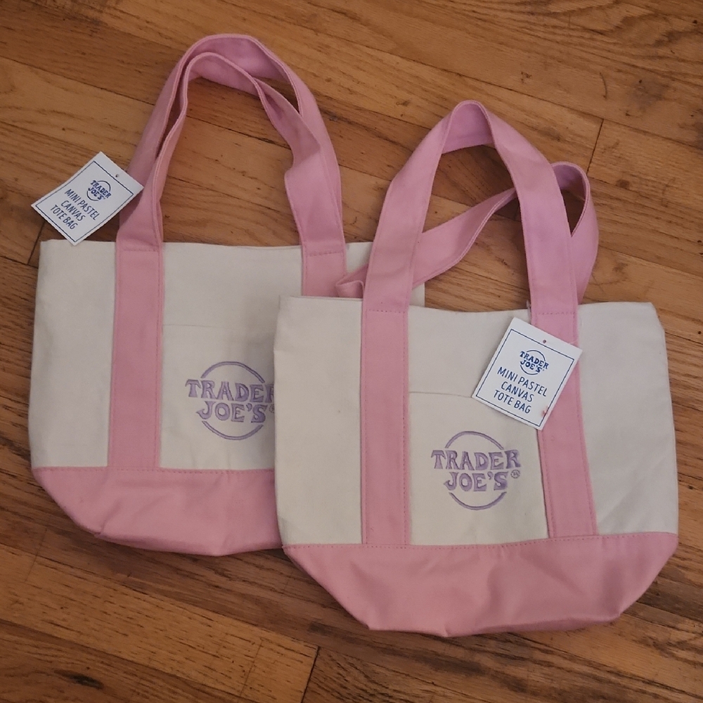Trader Joes Mini Tote Bundle of 2